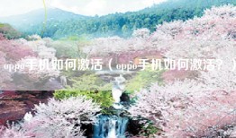 oppo手机如何激活（oppo手机如何激活？）