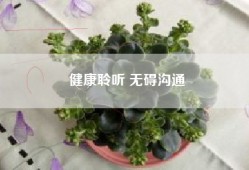 健康聆听 无碍沟通
