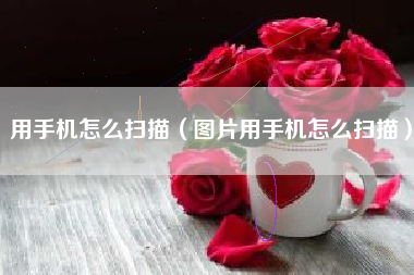 用手机怎么扫描（图片用手机怎么扫描）