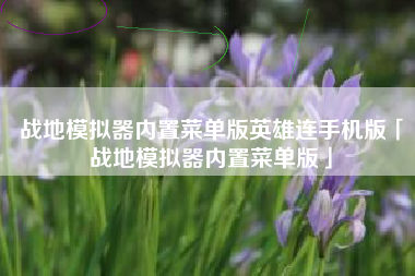 战地模拟器内置菜单版英雄连手机版「战地模拟器内置菜单版」