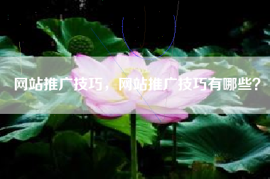 网站推广技巧，网站推广技巧有哪些？